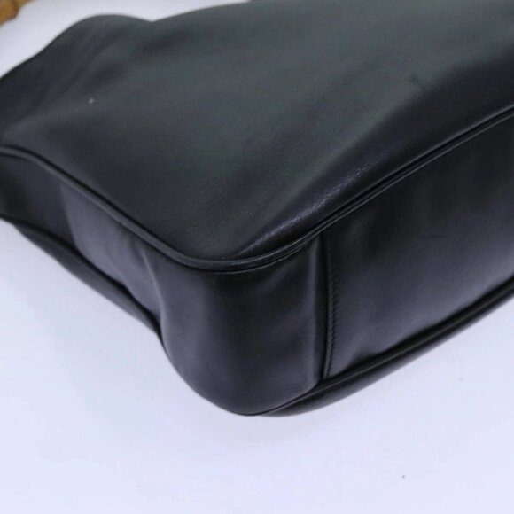 GUCCI Bamboo Hand Bag Leather 2way Black 001 2113 1638 Auth yk11916 - Picture 4 of 16
